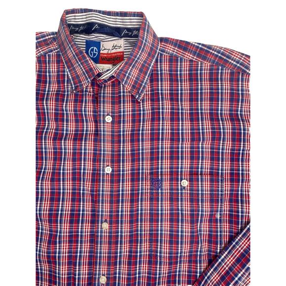 Wrangler George Strait Shirt Mens XLT Tall Western Cowboy Ranch Rodeo - Picture 2 of 4